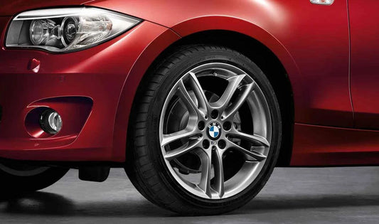 M Double Spoke Alloy Wheel 261 for BMW 1 Series E81, E82, E87 (OEM 36117842607). Original BMW