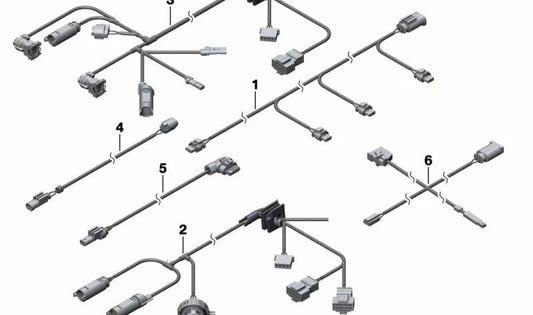 Kabelbaum DKG Transmission OEM 61127842479 für BMW E90, E92, E93. Original BMW