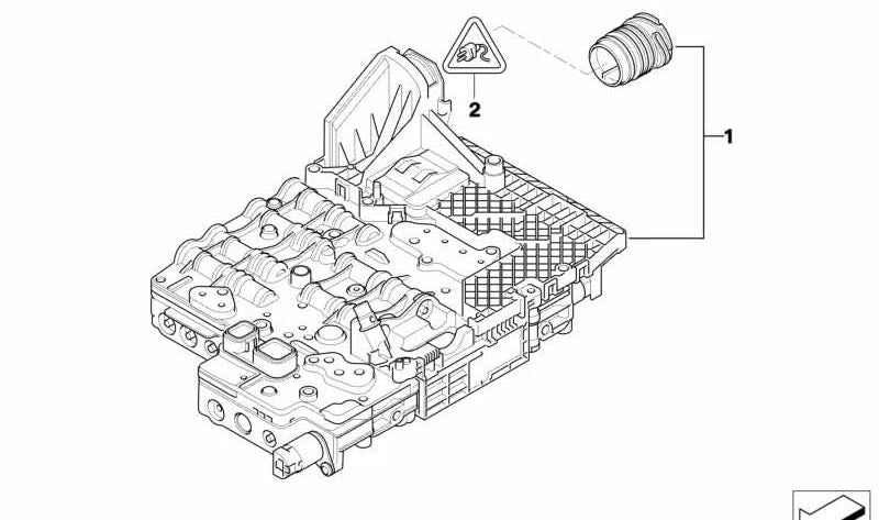 Conector eléctrico OEM 12527503442 para BMW E81, E82, E87, E88, E90, E91, E92, E93, E60, E61, E63, E64, E65, E66, F01, F02, E84, E83, E70, E71, E85, E86, E89. Original BMW.