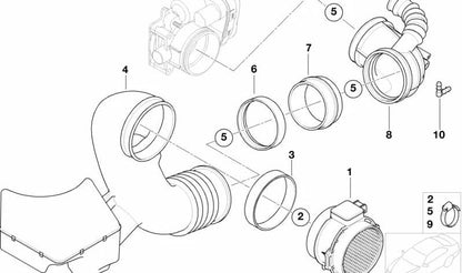 Junta tórica OEM 13717503137 para BMW E60, E61, E63, E64, E65, E66, E53, E85. Original BMW.