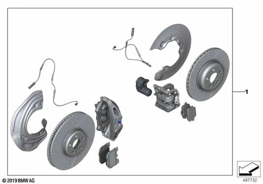 Kit freno in ceramica in carbonio per BMW G80, G82, G83. BMW originale