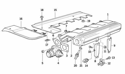 OEM Entrée GAUCHE 11612245025 pour la série BMW 3 (E36) et la série 5 (E34). BMW d'origine.