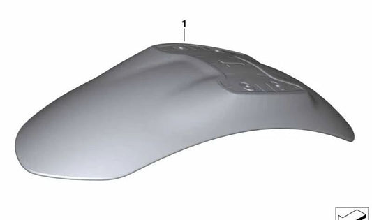 Copriruota anteriore OEM 46618568478 per BMW Motorrad R nineT Pure (K22). Colore Catalano-Grigio. BMW Motorrad originale.