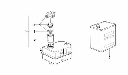 Chiusura con interruttore di avvertimento per BMW E30, E12, E28, E24 (OEM 34321120841). BMW originale