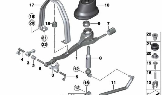 Adattatore BMW 5 F10 Serie, F11 (OEM 25117621112). BMW originale