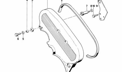 Junta del cárter de distribución OEM 11142243209 para BMW E30, E28, E34. Recambio original BMW.