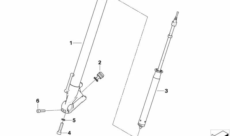 Unidad amortiguadora OEM 31427729170 para BMW Motorrad S 1000 RR (SK46, años 2011-2014). Recambio original BMW Motorrad.