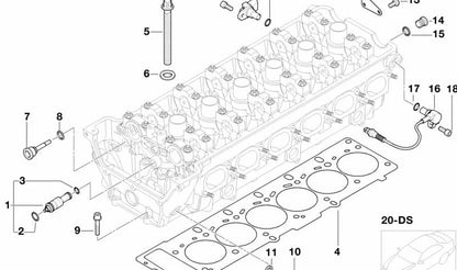 Pin da banco OEM 11317830377 per BMW E46 M3, Z3 M. Compatibile con motori S54. Parti del sistema di distribuzione e testata. BMW originale.
