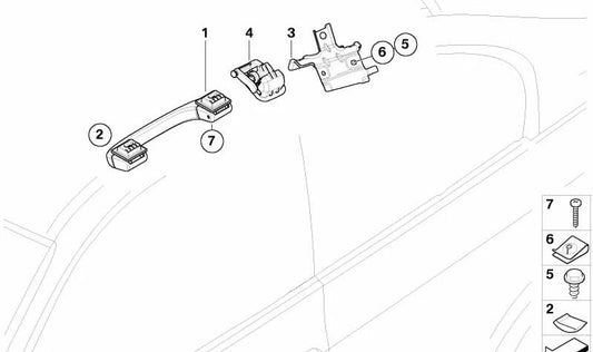 OEME LEFT SUPPORT 51167117615 FOR BMW E92. Original BMW.