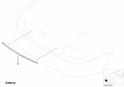 Moldura decorativa para BMW E38 Serie 7 (OEM 51138171680). Original BMW.