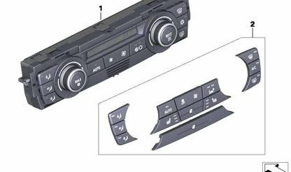 Mando de climatizador automático acabado cromo OEM 64119292262 para BMW E81, E87, E90, E92, E93, X1 E84… y más. Original BMW.