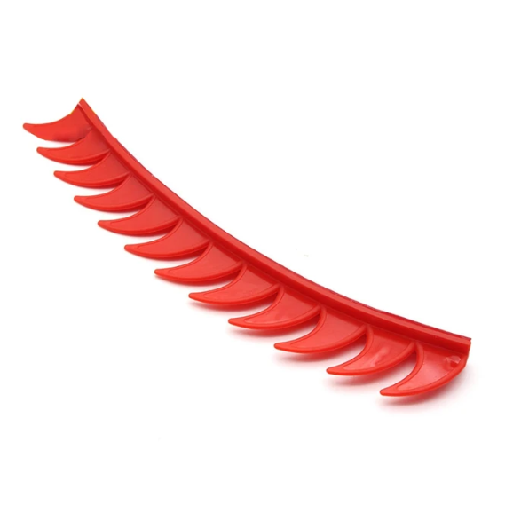 Cristas de plástico