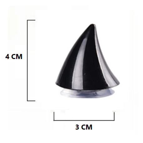 Chifres pequenos com ventosa