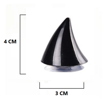 Chifres pequenos com ventosa