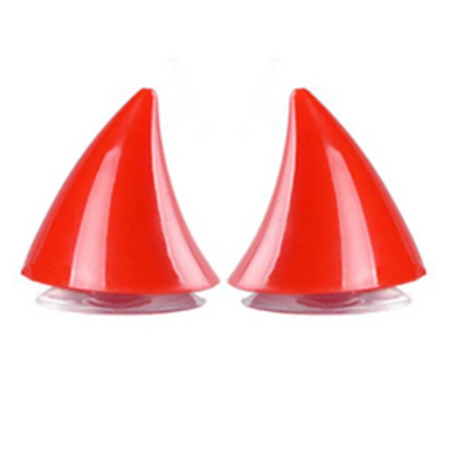 Chifres pequenos com ventosa