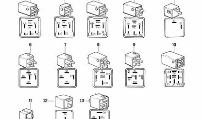 Módulo de control calefacción luneta trasera OEM 61351384825 para BMW E34. Original BMW.