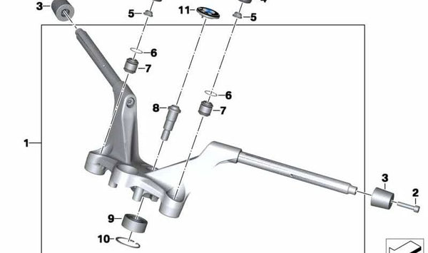 Rodamiento de contacto angular OEM 31428548943 para motos BMW R 1200 GS, R 1250 GS, R 1200 RT, R 1250 RT. Original BMW Motorrad.