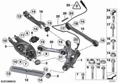 Sensor de impulsos DSC trasero para BMW X1 E84 (OEM 34526789111). Original BMW