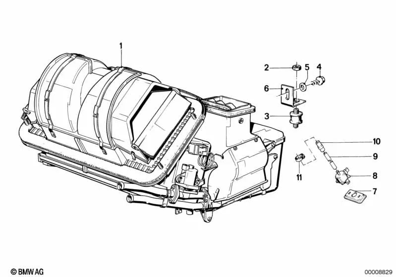 Drosselduse para BMW E30, E28, E24 (OEM 64111386446). Original BMW