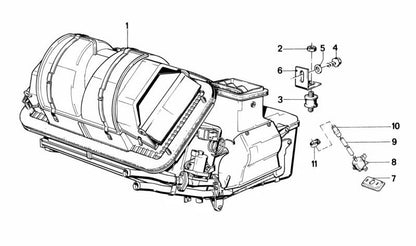 Soporte para BMW Serie 3 E30 (OEM 64111370637). Original BMW