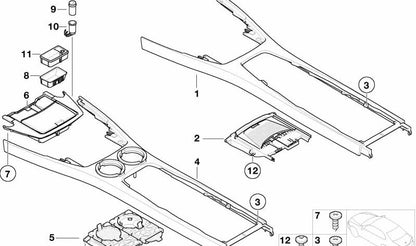Pieza interpuesta del encendedor OEM 61349308246 para MINI R50, R56, F56, F55... y más. Original MINI.