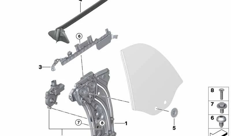 Ángulo de unión derecho OEM 51337356306 para MINI Cabrio F57, F57 LCI. Original MINI.