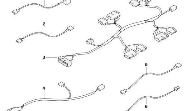Cableado original OEM 61117111902 para BMW E46, E83, E53, E85, E86.