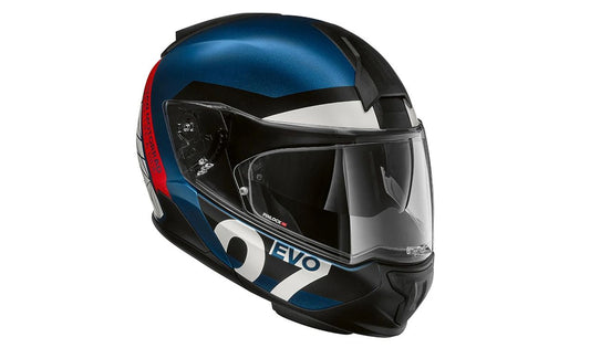 Casco modular System 7 Carbon Evo color Ratchet talla 54/55 OEM 76315A807C3 válido para motos BMW. Original BMW Motorrad.