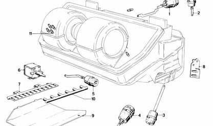 Actuador compuerta aire verano OEM 64111367817 para BMW Serie 7 E23. Recambio original BMW.