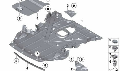 Cubierta plástica derecha compartimento motor OEM 51757191028 para BMW Z4 E89. Pieza original BMW.