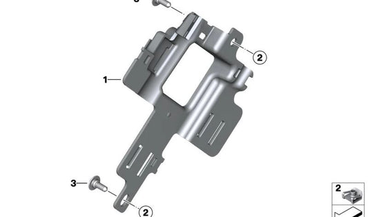 Suporte de relé OEM 61131540032 para BMW Motorrad {CK07, CE04, C 400 GT, C 400 X, C 650 GT, C 650 Sport}. BMW Motorrad original.