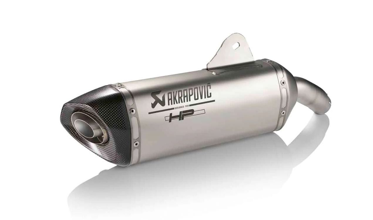 Silenciador deportivo HP OEM 77118544341 para motos BMW C 600 Sport, C 650 Sport. Original BMW Motorrad.