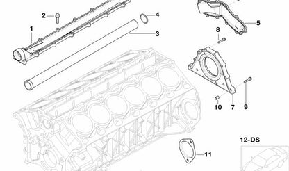 Closing cap with gasket for BMW E65, E66, F01, F01N, F02, F02N, G12, G12N (OEM 11147506384). Original BMW.