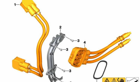 Junta de escape OEM 18328556465 para BMW Motorrad C Evolution (K17) 2014-2020. Originais BMW Motorrad.
