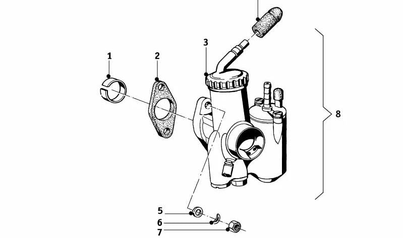 Pasamuros de goma para varios modelos/series de BMW (OEM 13110042111). Original BMW