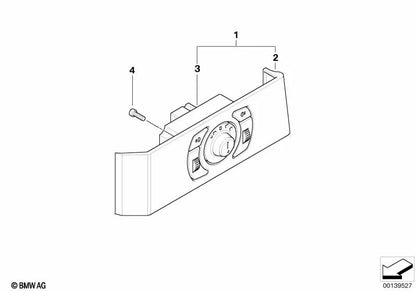 Unidad de control de luces para BMW E60, E63, E64 (OEM 61316925259). Original BMW.