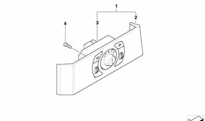 Módulo de luces OEM 61316925257 para BMW E60, E61, E63, E64. Original BMW.