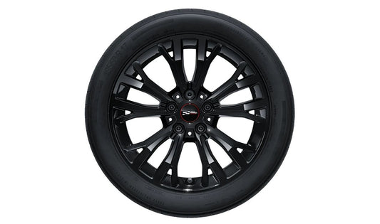Llanta de aluminio JCW Star Spoke 962 color negro 17" OEM 36115A3E643 para MINI F65, F66, F67. Original MINI.