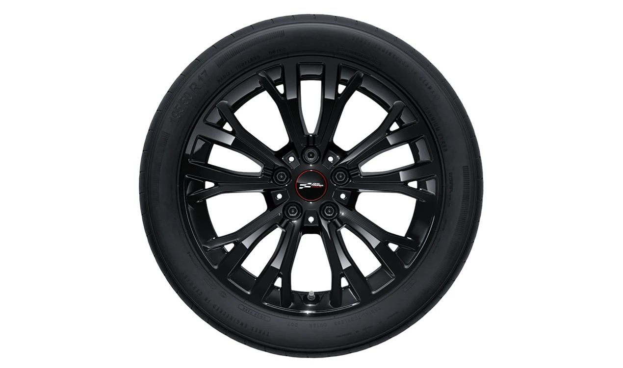 Llanta completa de invierno JCW Star Spoke 962 Jet Black 17" con neumático 195/50R17 OEM 36115A8FFA6 para MINI F65, F66, Cabrio F67. Original MINI.