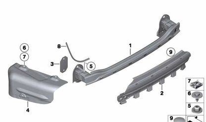 OEM rear adapter 51128053585 for BMW 5 F10 series. Original BMW.