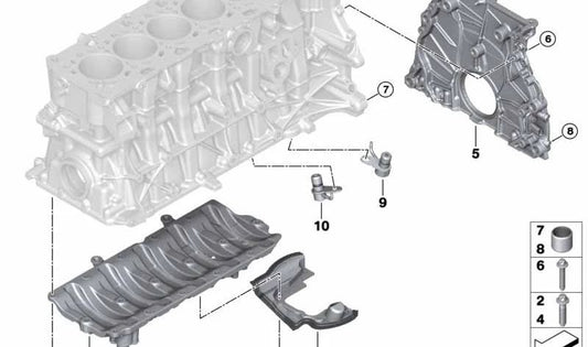 OEM deflector OEM 11138053427 for BMW G20, G21, G80, G81, G26, G82, G83, F97, F98. Original BMW.