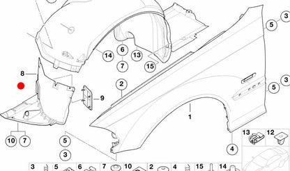 Copertura in basso a destra OEM 51718268374 per la serie BMW 3 E46 (316i, 318i, 320i) e altro. BMW originale.