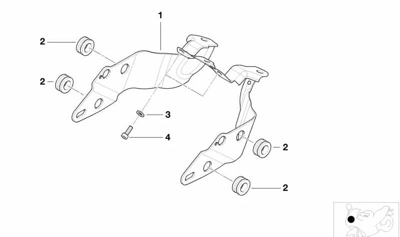 Boquilla OEM 62112306928 para motos BMW R 1150 R, R 850 R, Rockster. Original BMW Motorrad.