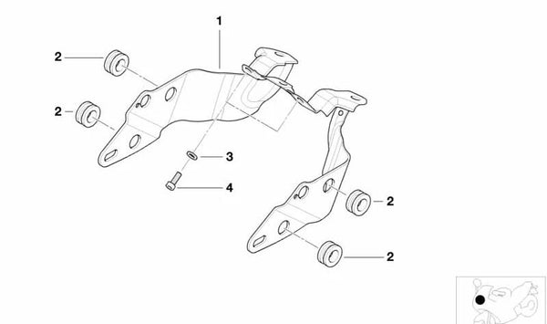 Boquilla OEM 62112306928 para motos BMW R 1150 R, R 850 R, Rockster. Original BMW Motorrad.
