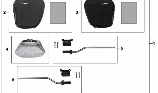 Soporte distanciador derecho OEM 77402467936 para BMW Motorrad S 1000 R (K63), S 1000 RR (K67). Original BMW Motorrad.