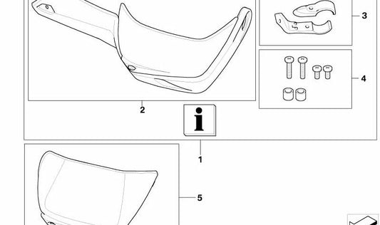 Juego de protección de mano OEM 71607706209 para motos BMW R 1200 GS (K25) 2007-2012. Original BMW Motorrad.