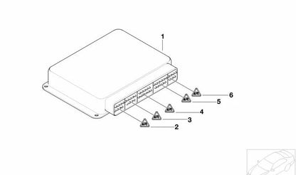 Carcasa de enchufe para BMW E87, E46, E90, E39, E60, E61, E63, E64, E38, E65, E66, E53 (OEM 12521744624). Original BMW