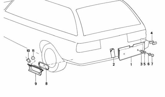 Remache de expansión OEM 51131947310 para BMW E30. Pieza original BMW. Ideal para fijaciones plásticas como soporte de matrícula u otros embellecedores.