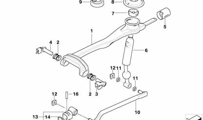 Gear Shift Lever OEM 25117573124 for BMW {E60, E61}. Original BMW