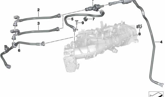 Einlagenlüftungsdauer für BMW G42, G20, G21, G28, G22, G26, G30, G31, G38N, G32, G11N, G12N, G01, G08, G02, G05, G06, G29 (Oem 13908665235). Original BMW.